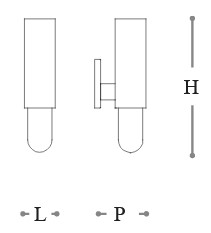 Dimensiones de la Lámpara de Pared Lucrezia Incanto Italamp